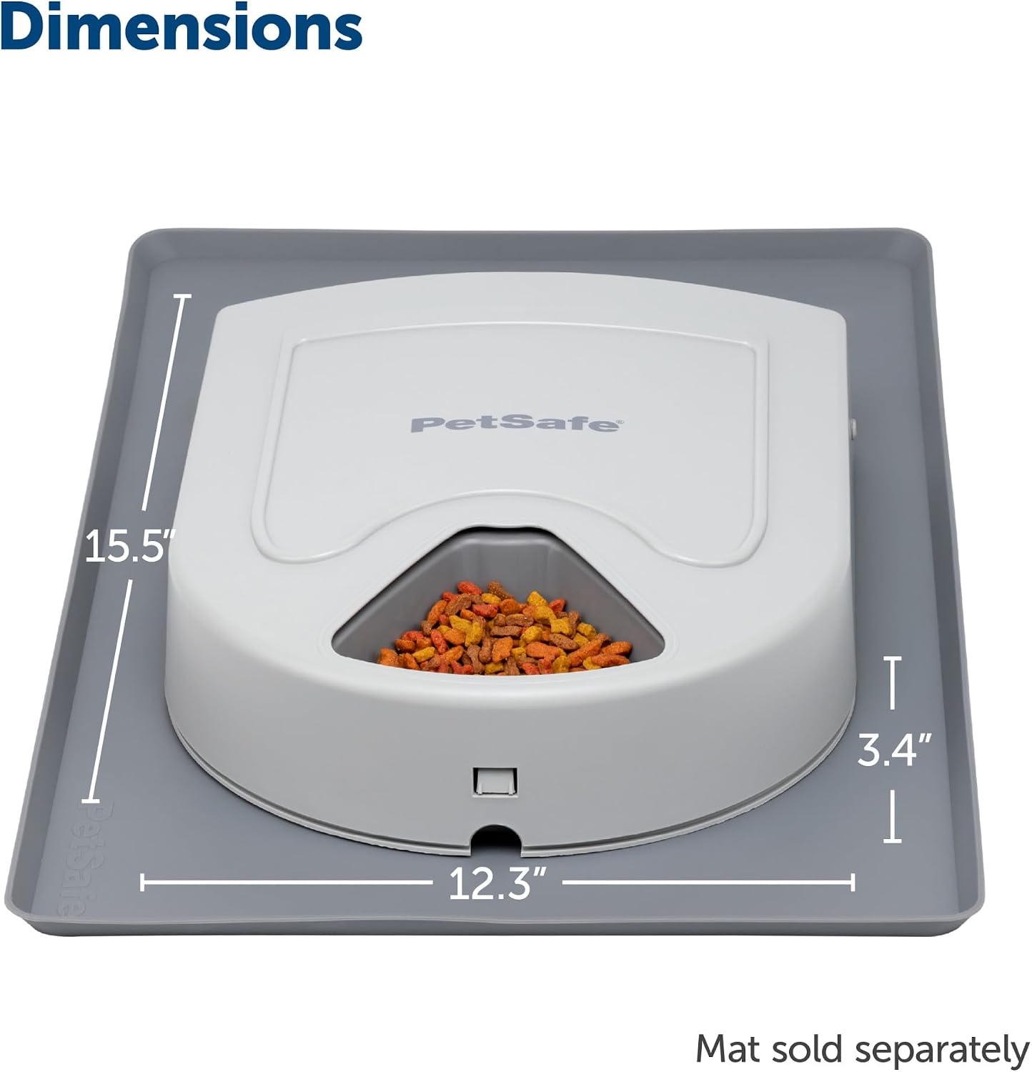PetSafe Automatic Dog Feeder, 5 Meals, 40 oz Capacity, Plastic, for Dry Food, Multiple Pets (Pack of 2)