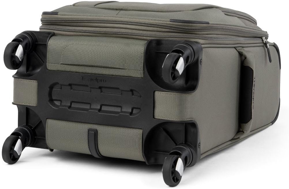 Travelpro Maxlite 5 Softside Expandable Luggage with 4 Spinner Wheels, Lightweight Suitcase, Men and Women, Slate Green, Carry-on 21-Inch