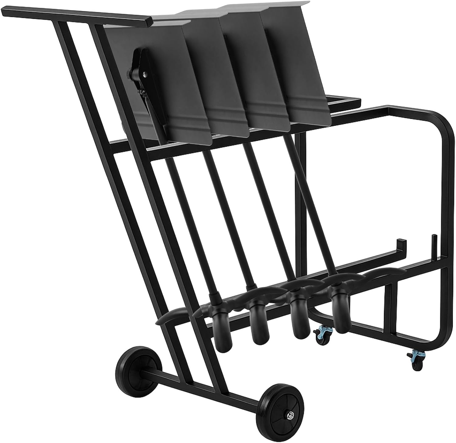 Music Stand Storage Cart for 12 Melody Music Stands Metal Portable