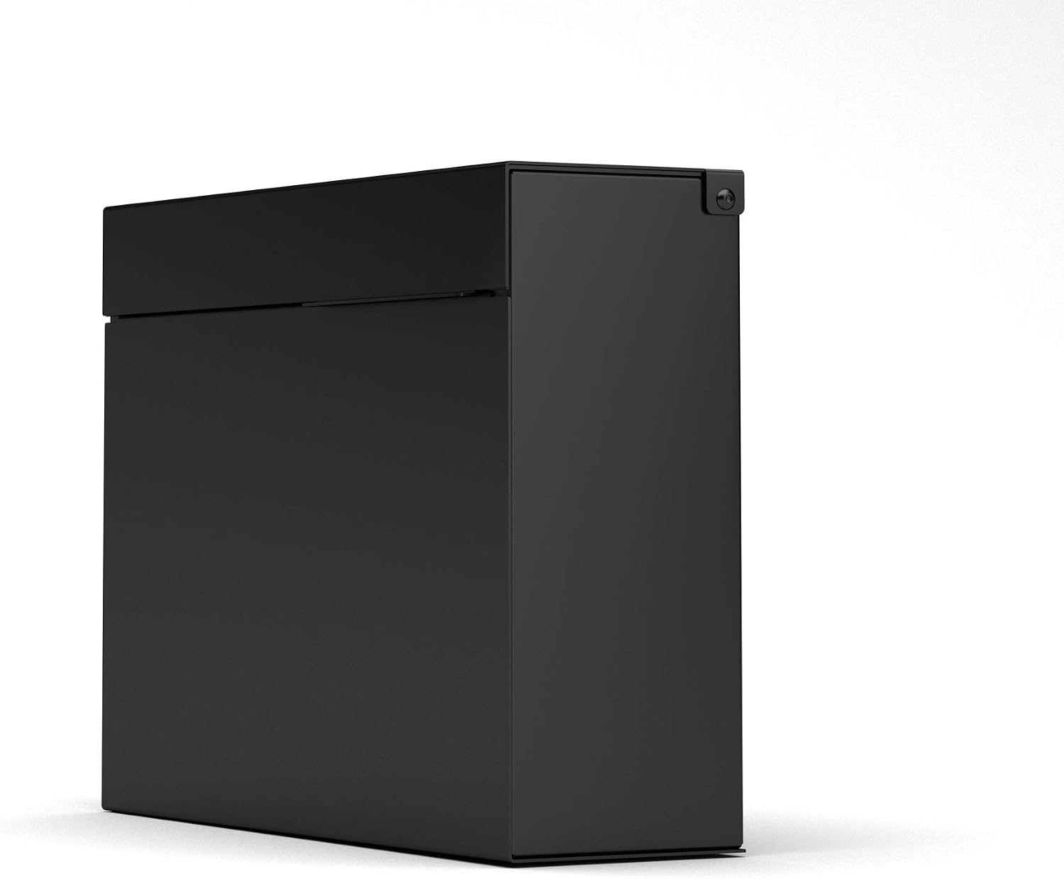 Vsons Modern Design Mailbox, Wall-Mount Mailbox Vsons Design Mitch B (Aluminum Black Powder Coated) (Black) (Black with Numbers)
