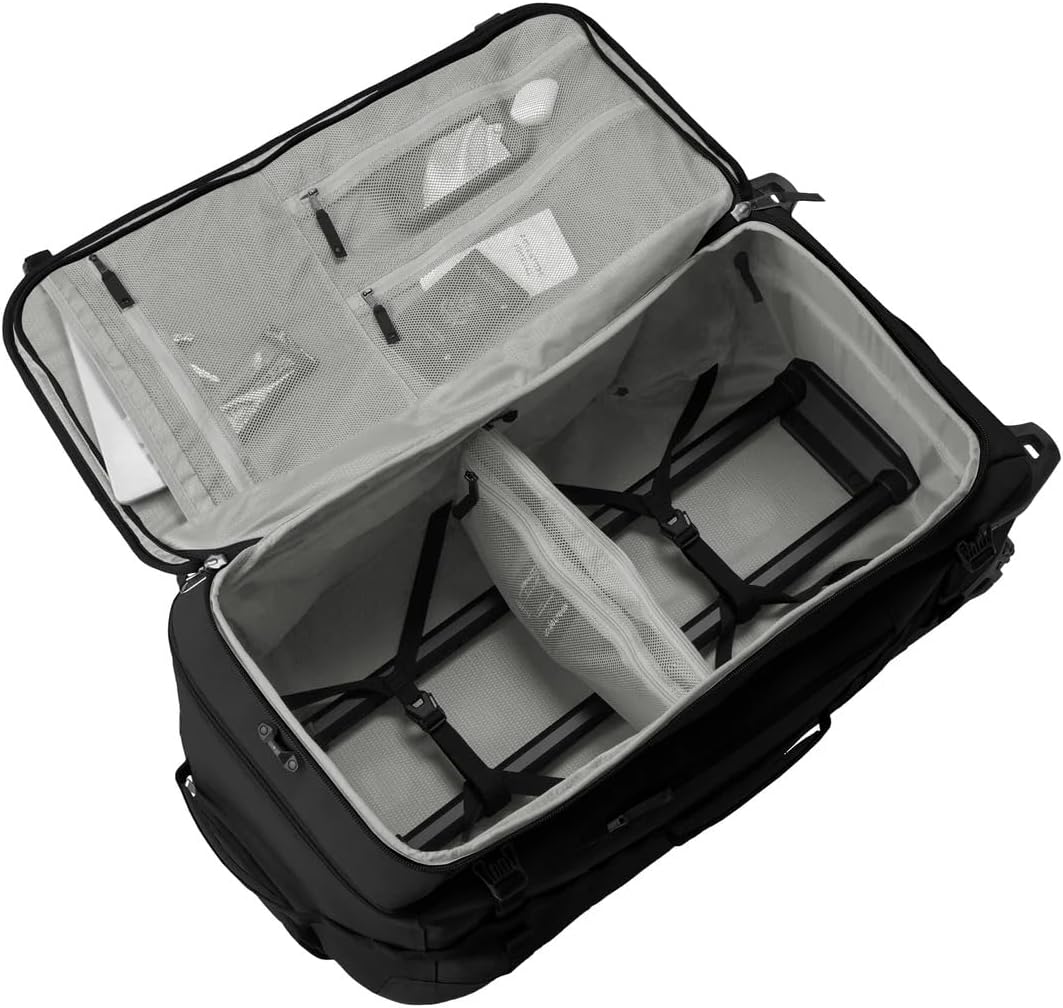 Eagle Creek Gear Warrior XE 2-Wheel Luggage to Keep Travel Items Organized - Smooth Rolling Wheels - Telescoping Handle - Padded Laptop Pocket - Black - 30'
