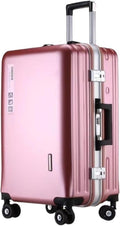 Luggage Travel Gear Aluminum Cabin Luggage Trolley Suitcase USB Charging Model Hardside Luggage(B,24in)