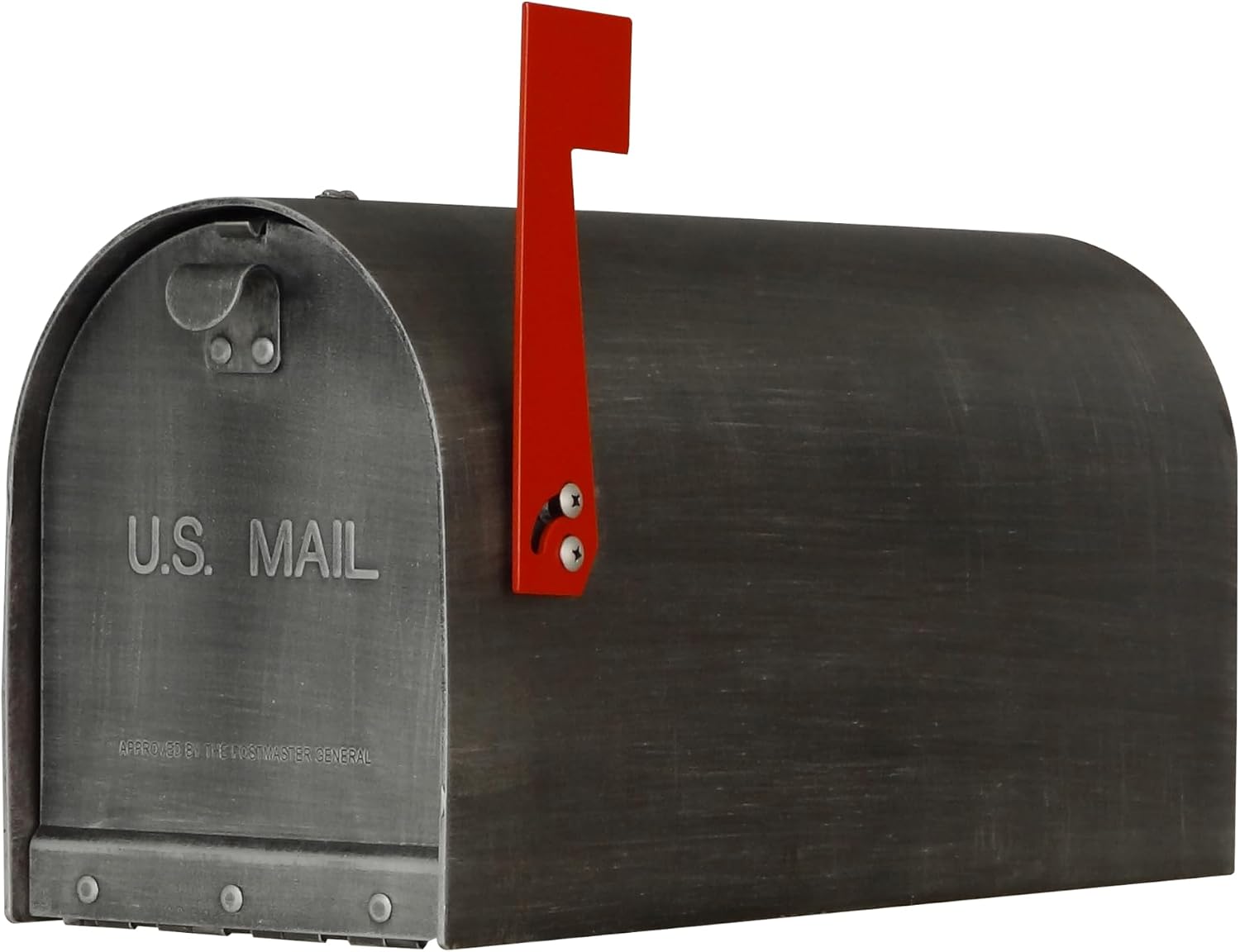 Titan Aluminum Curbside Mailbox - Swedish Silver Aluminum Mailbox for Post Mount - SCH-1016A-SW