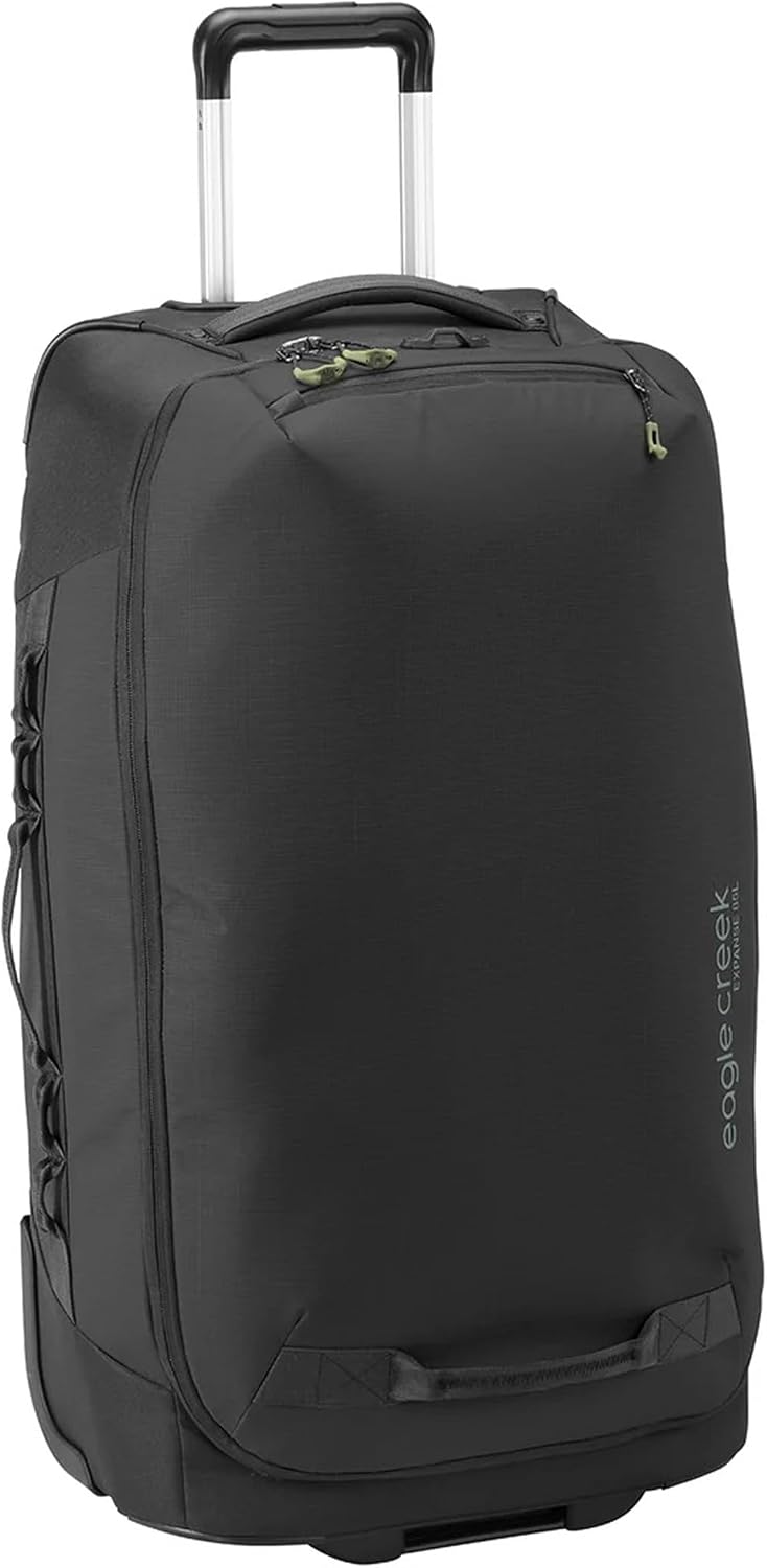 Eagle Creek Expanse 2-Wheel 29' Convertible Luggage Durable Luggage with Backpack Straps Water-Resistant, Expandable, Lockable Zippers Travel Gear Hauler - Midnight Black