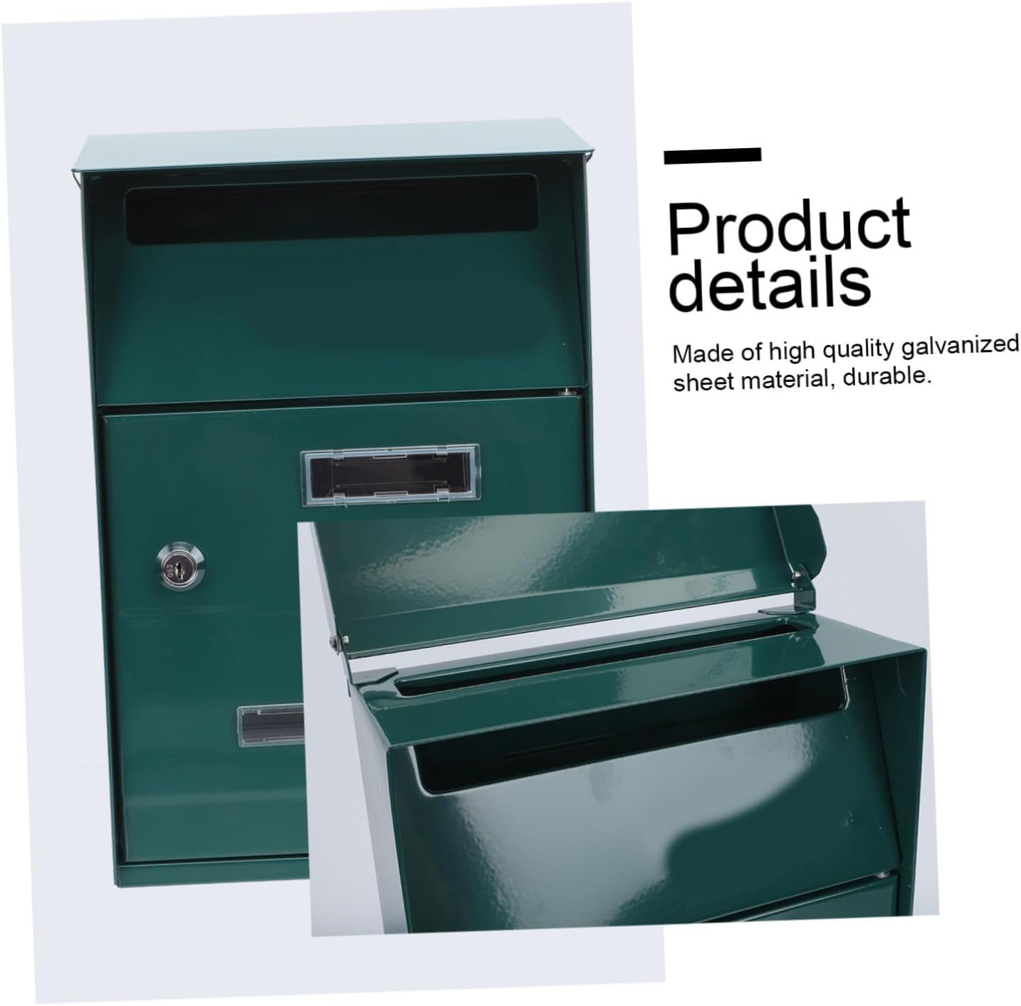 COHEALI 2pcs Quality Material Metal Mailbox Post Decorative Suggestion Box Easy Install