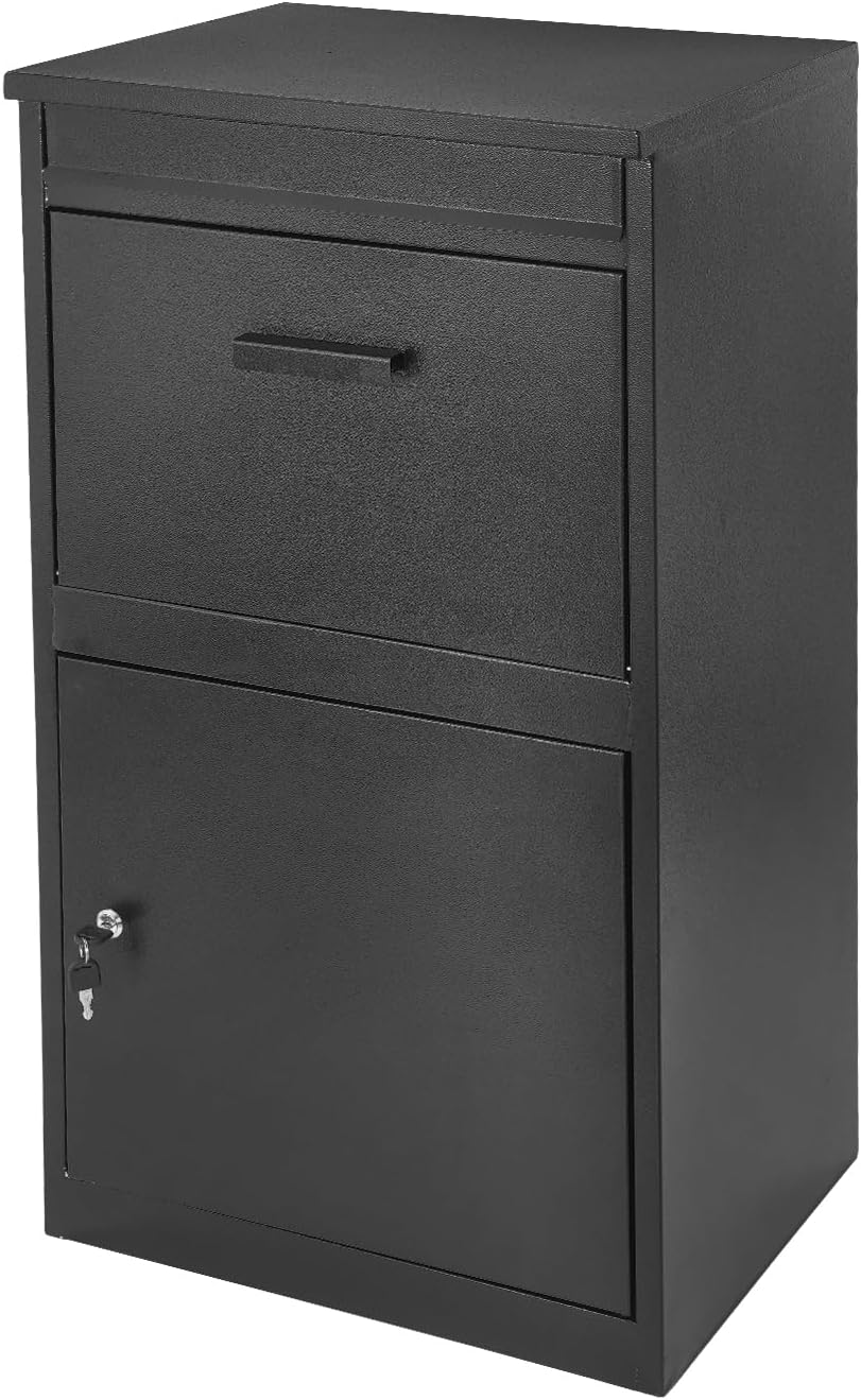 Mail Box with Key Lock,Surface Mounting Post for Easy Install Mailbox Use, Heavy Duty Mailbox Post (18.9 * 15 * 35.4 in)