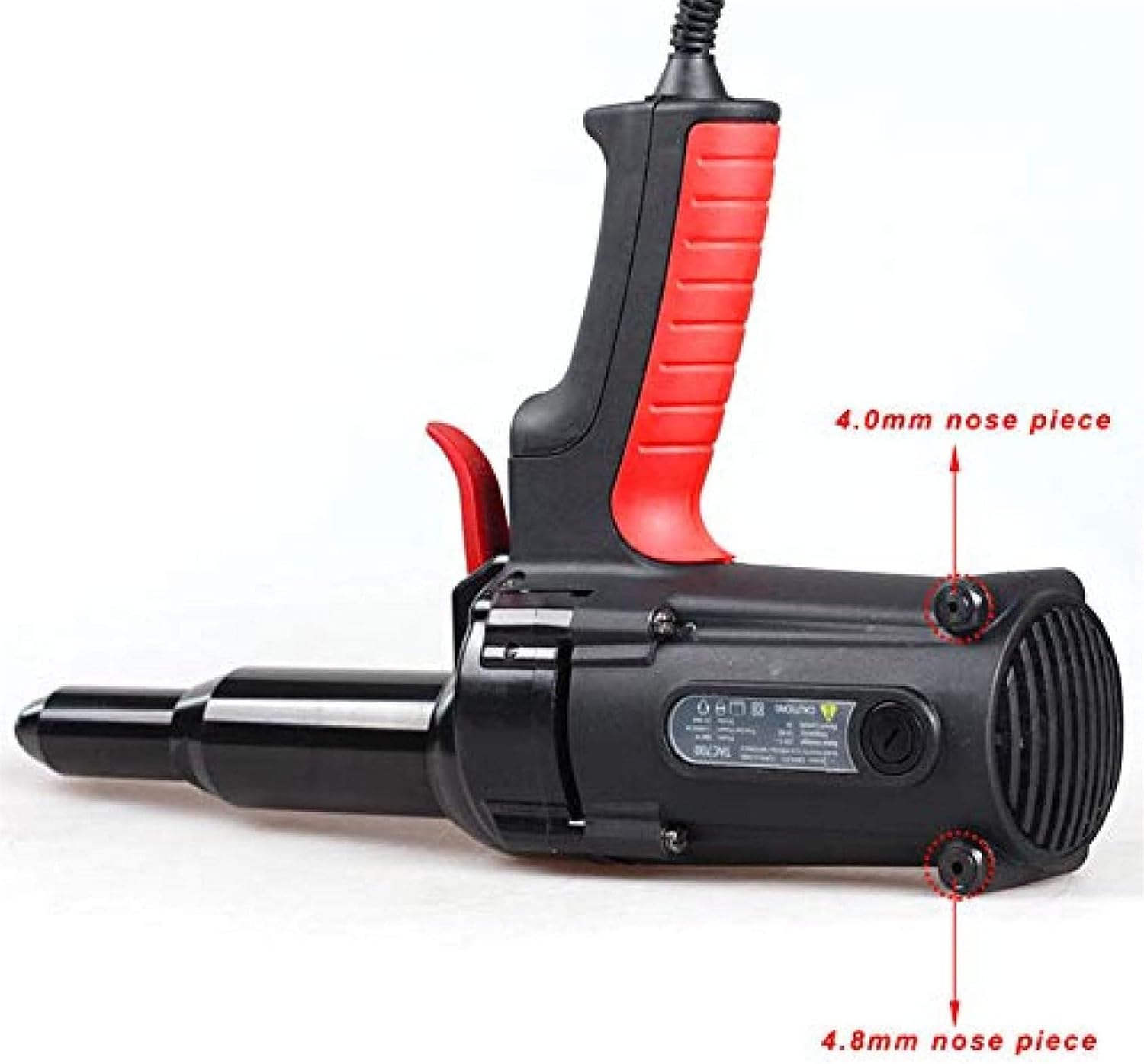 220V/600W Electrical Blind Riveter, 6.4Mm Heavy Duty Electric Rivet Gun Riveting Tool, for Aluminum Nail/Steel Nail