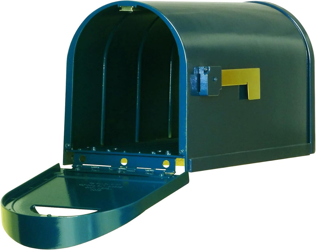 Special Lite Modern Dylan Curbside Mailbox - Blue Aluminum Mailbox for Post Mount - SCD-1008-BLU