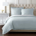 Pure Parima Yalda Duvet Cover Set – 100% Certified Egyptian Cotton, Double-Hem Stitch, Queen, Spa