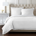 Pure Parima Yalda Duvet Cover Set – 100% Certified Egyptian Cotton, Double-Hem Stitch, Twin/Twin XL, White