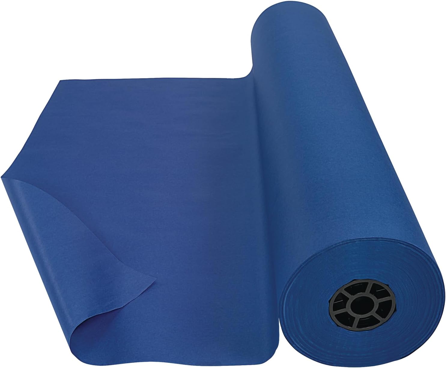 Colorations Arts and Crafts Paper Roll - 36' x 1000', Dark Blue , Dual Surface, Markers, Finger Paints, Painting, Watercolors, Acrylic Paints, Wall Art, Bulletin Board Paper, Kids Crafts