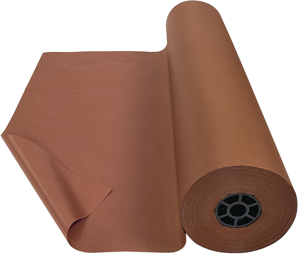 Colorations Prima-Color Fade-Resistant Paper Rolls, Brown, Arts and Crafts, 48' x 60' , Drawing, Finger Painting, Paint, Watercolor, Wall Art, Bulletin Boards, Kids Crafts (Item # DSBR)