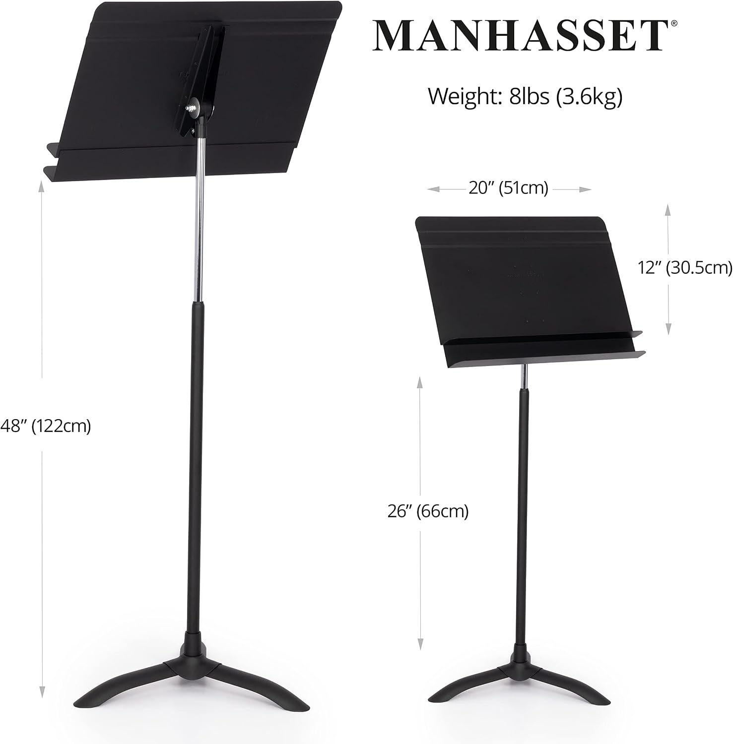 Manhasset 50 Orchestral Music Stand, 6-Pack