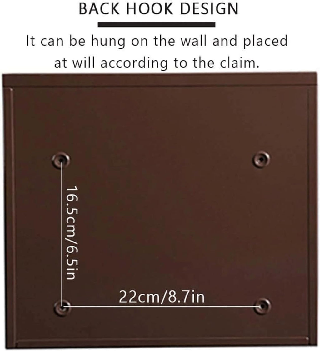 Wall Mounted Mailbox with Lock Metal Mailboxes for Outside Secure and Reliable Post Box Simple Letter Box Home Suggestion Box