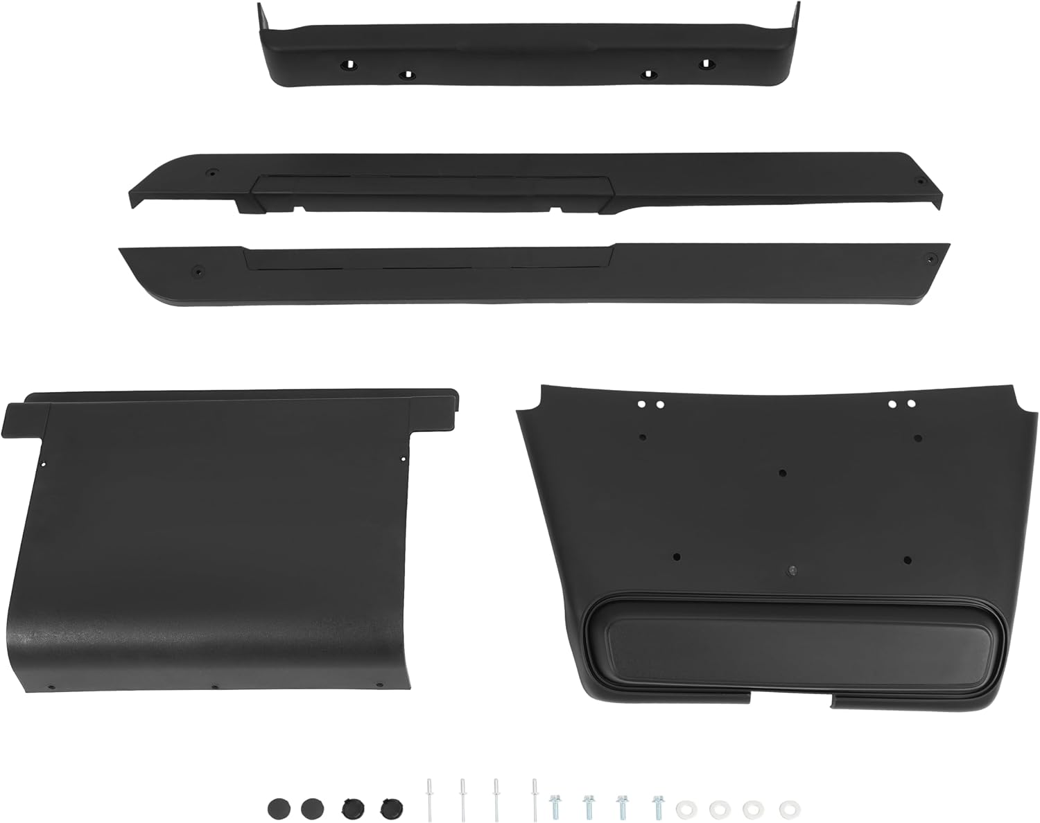 WUTIST Complete Plastic Kit Compatible with Golf Cart EZGO TXT Black Plastic Trim Plastic(PP) Textured