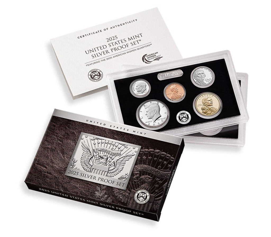 2025 S Silver Proof Set Collection US Mint Brilliant Uncirculated