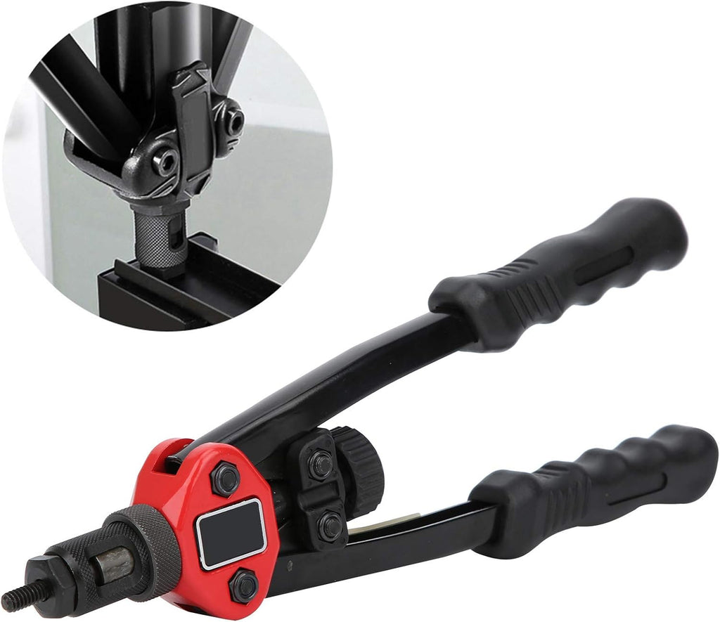 Rivet Nut Gun Ferroalloy 606 Inch Plastic Boxed Hand Thrust 6‑32 8‑32 10‑24 1/4‑20 5/16‑18 with Carrying Case