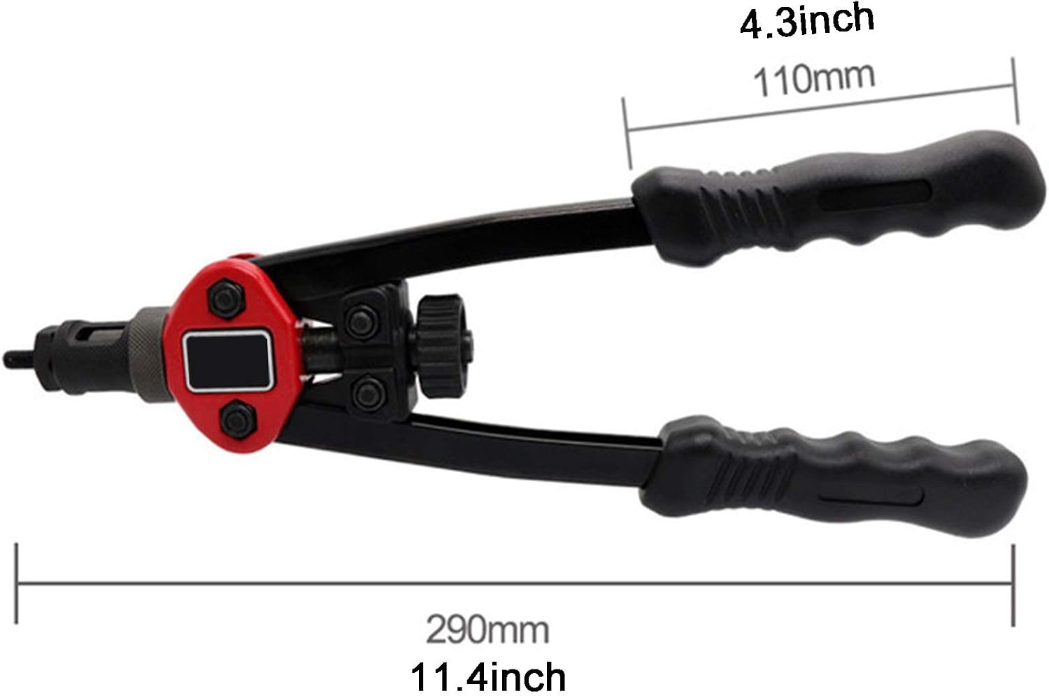 11' Heavy Duty Hand Rivet Nut Gun, Hand Rivet Nut Gun Rivet Nut Thread Setter Kit M3 M4 M5 M6 M8 Riveting Tools with 50Pcs Nuts Setting System for Metal, Wooden And Plastic