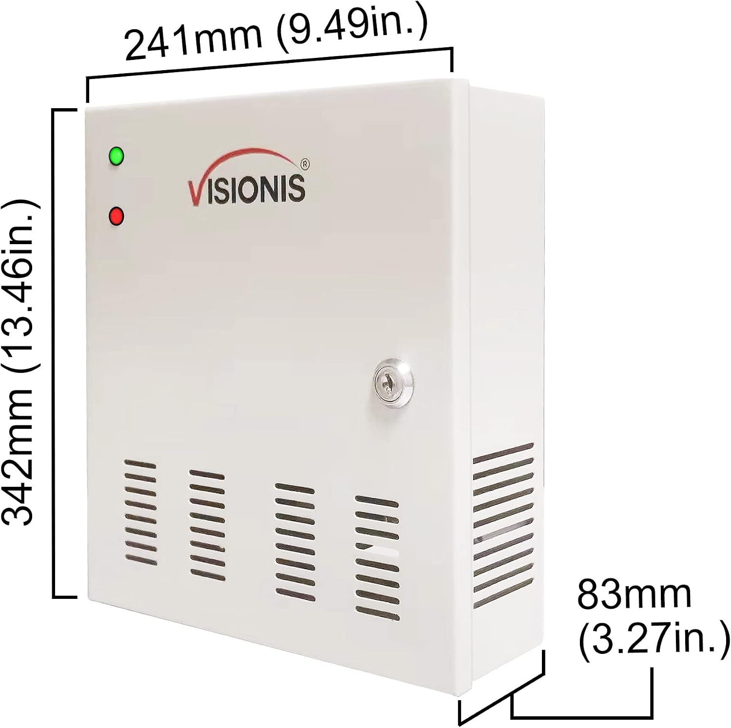Visionis VS-AXESS-2ETL Version 2 Two Door Network Access Control System Panel Controller Board and Power Supply Cabinet for 2 Doors Security with TCP/IP Wiegand and Desktop Software 20,000 Users