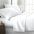 100% Egyptian Cotton Split King Sheets Sets for Adjustable Bed - Luxury 1000 Series Majestic Collection Top Split King Sheet Set (5 PC, White), 17' Deep Pocket, Cooling, Sateen Bedding