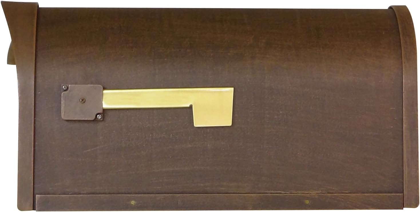 Special Lite Classic Curbside Mailbox - Copper Aluminum Mailbox for Post Mount - SCC-1008-CP