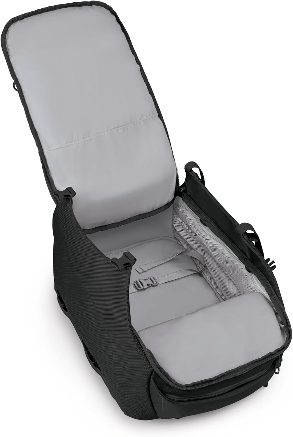 Osprey Sojourn Porter 46L Travel Backpack – Carry-On Compliant Luggage with StraightJacket Compression and Padded Laptop Sleeve – Durable Pack for International or Urban Travel, Black