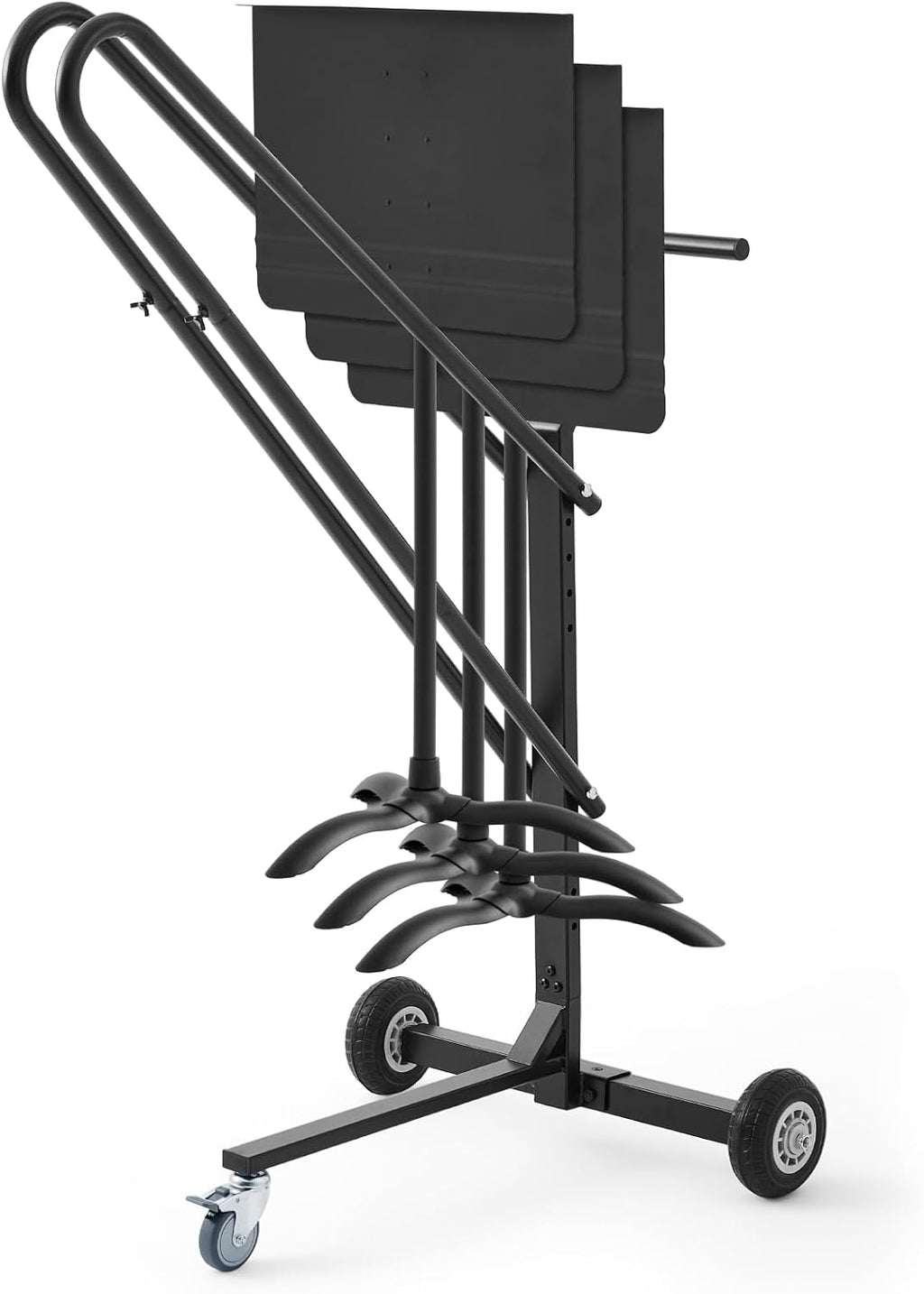 Aurelema Music Stand Storage Cart for 8 Melody Music Stands Metal Portable