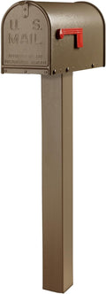 Janzer Post with Mailbox (Bronze Post with Bronze Mailbox)