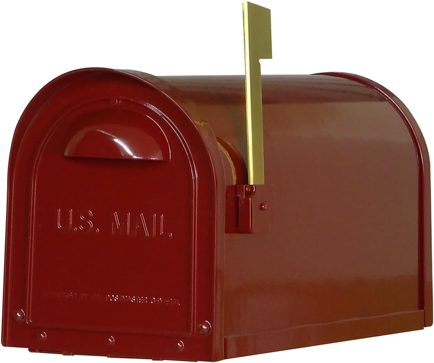 Special Lite Modern Dylan Curbside Mailbox - Wine Aluminum Mailbox for Post Mount - SCD-1008-WIN