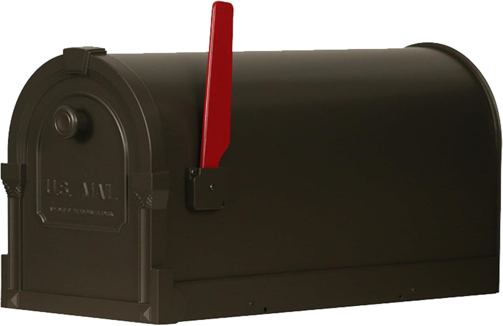 Special Lite Savannah Curbside Mailbox - Mocha Aluminum Mailbox for Post Mount - SCS-1014-MOC