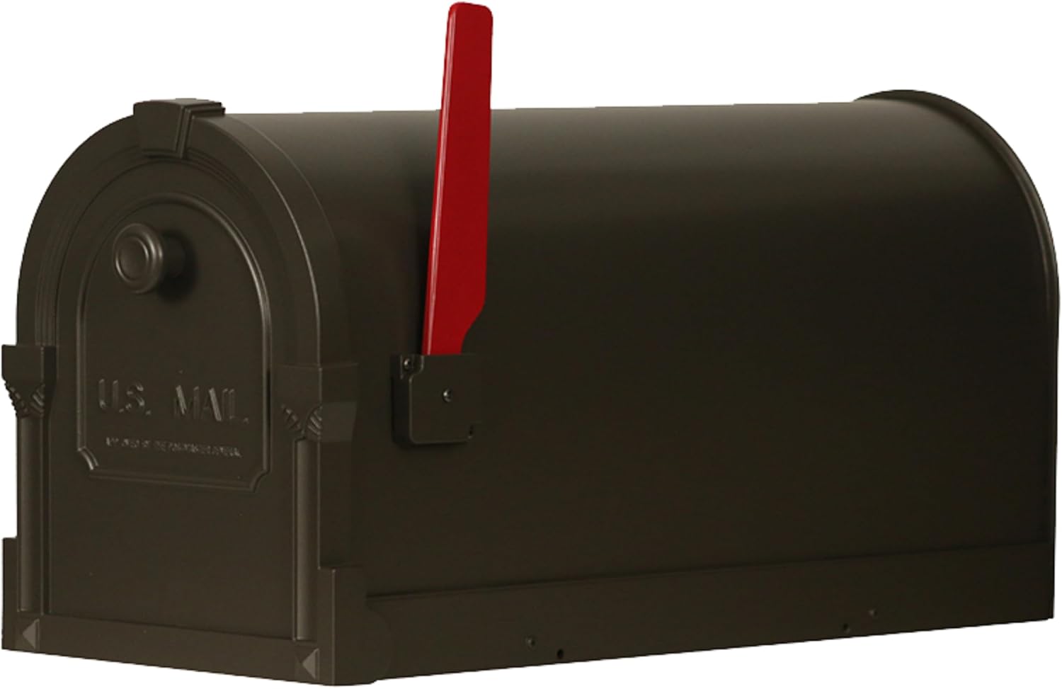 Special Lite Savannah Curbside Mailbox - Mocha Aluminum Mailbox for Post Mount - SCS-1014-MOC