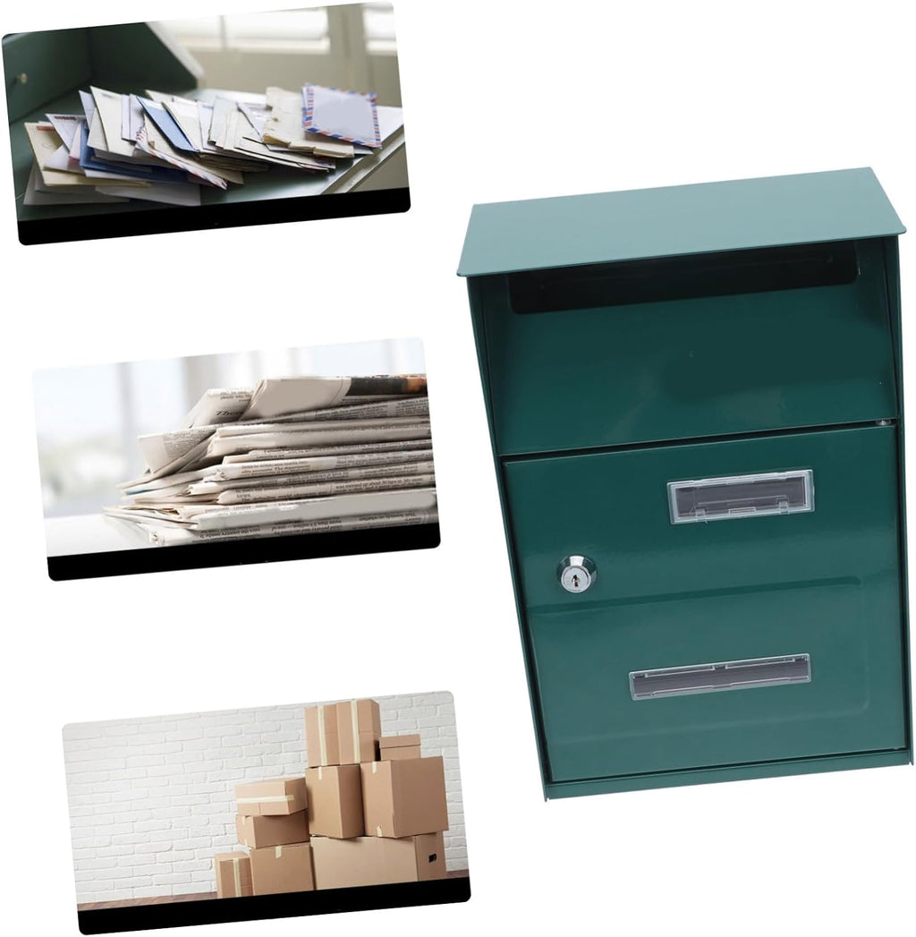COHEALI 2pcs Quality Material Metal Mailbox Post Decorative Suggestion Box Easy Install