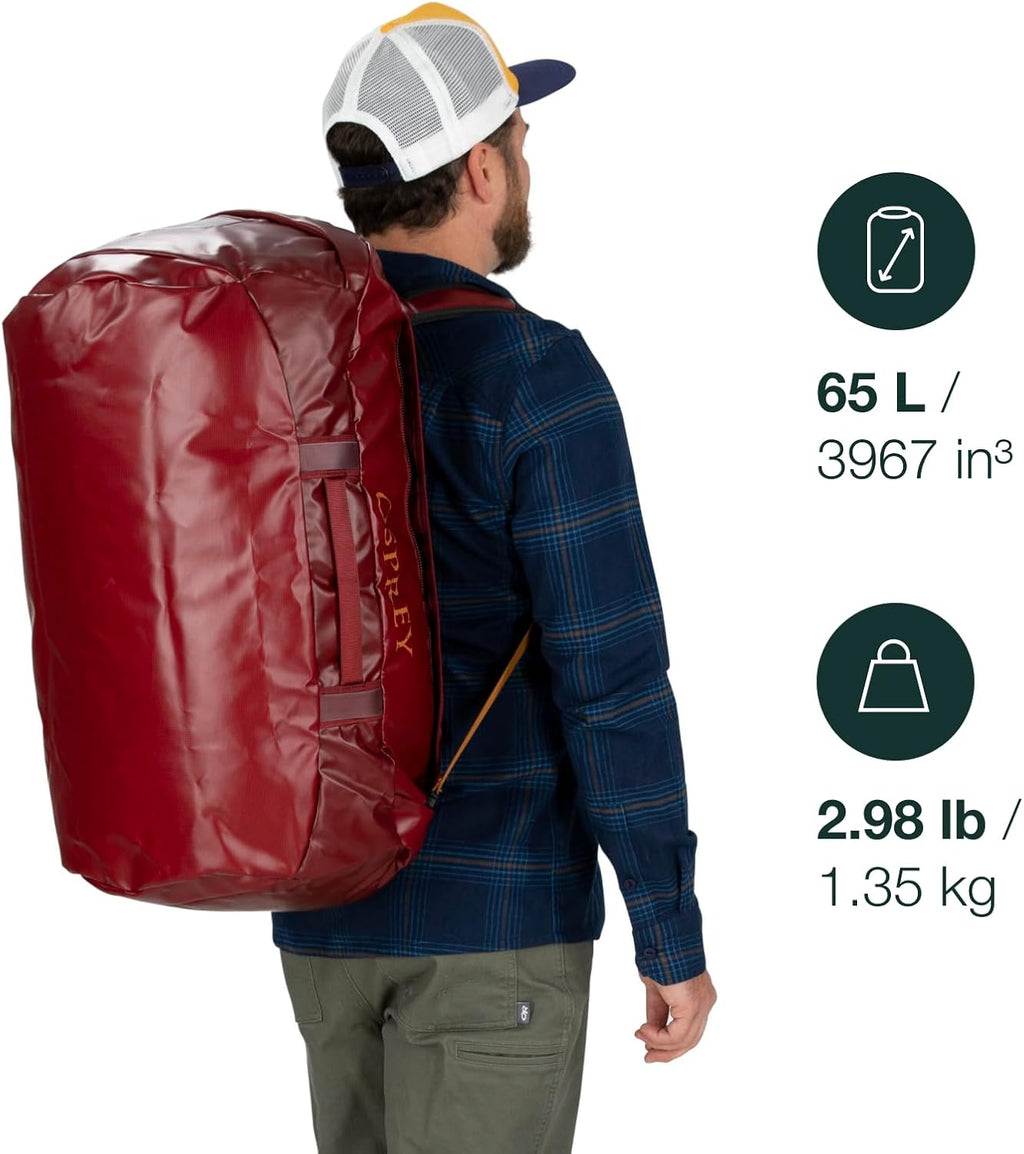 Osprey Transporter Lightweight Travel Duffel Bag - Extra Large Water Resistant Durable Gear Bag for Men and Women