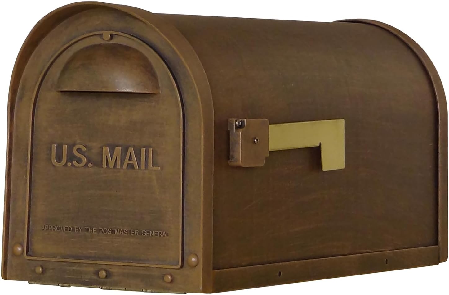 Special Lite Classic Curbside Mailbox - Copper Aluminum Mailbox for Post Mount - SCC-1008-CP