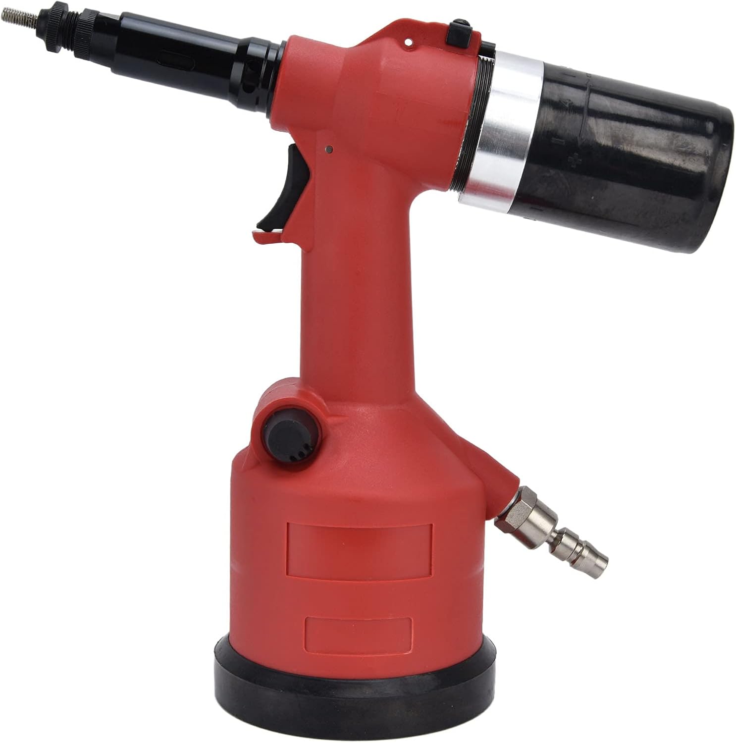 Pneumatic Rivet Nut Setter Kit - Heavy Duty Air Powered Riveter Gun for M3-M12 Nuts, Zinc Alloy, for Metal Plates and Pipes