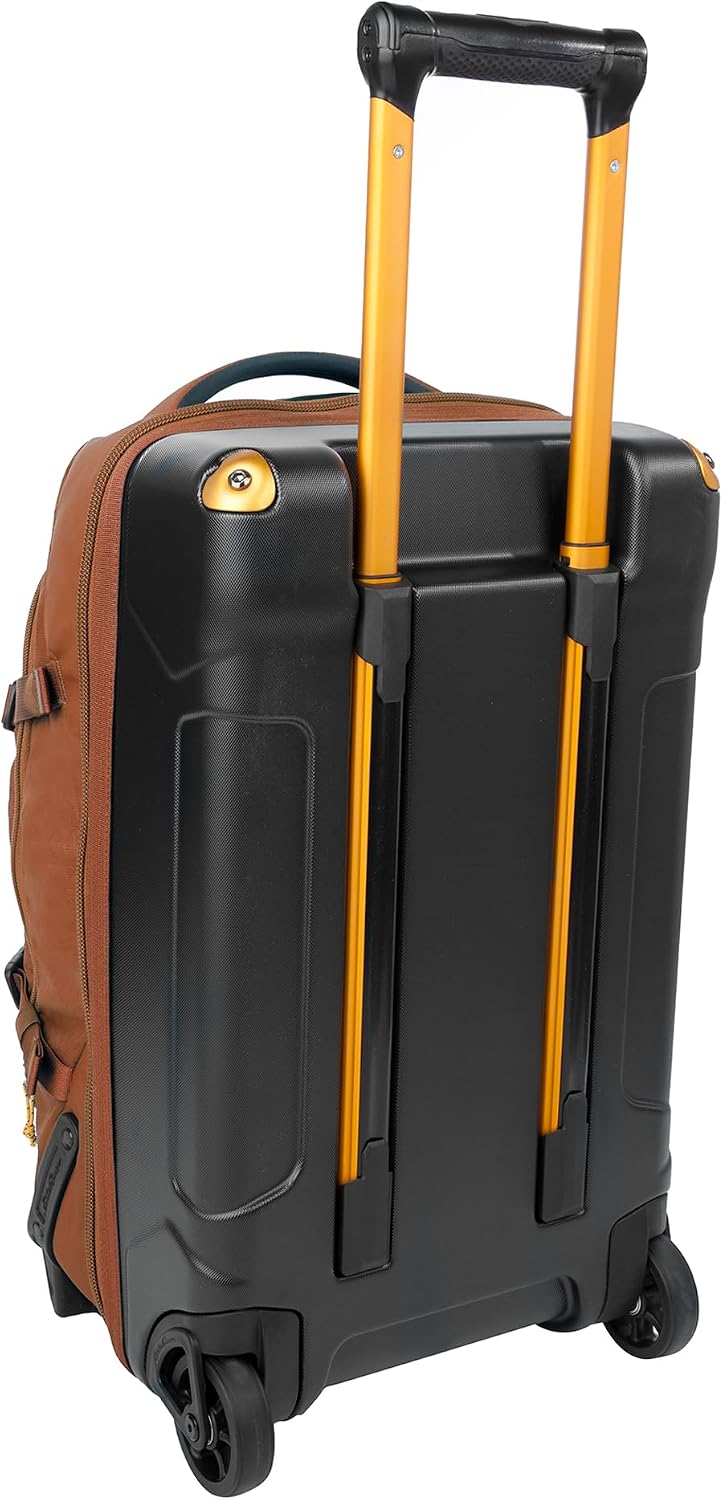Eddie Bauer Expedition Rolling Duffel Bag with Wheels | Travel | Carry-On | Luggage | Rugged | Durable - Rust, 22'