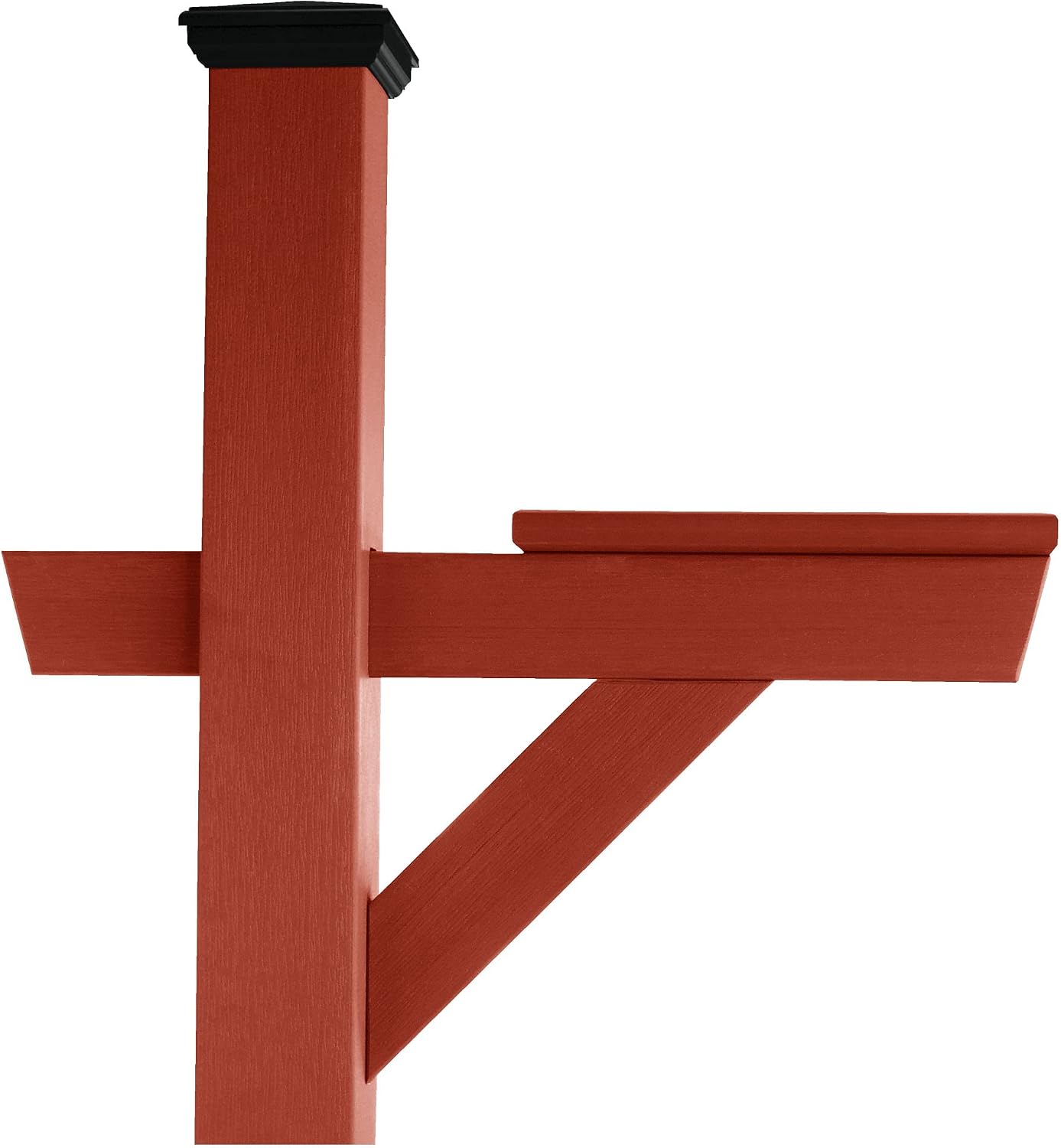 highwood AD-MLBX1-RED Hazleton Mailbox Post, Rustic Red