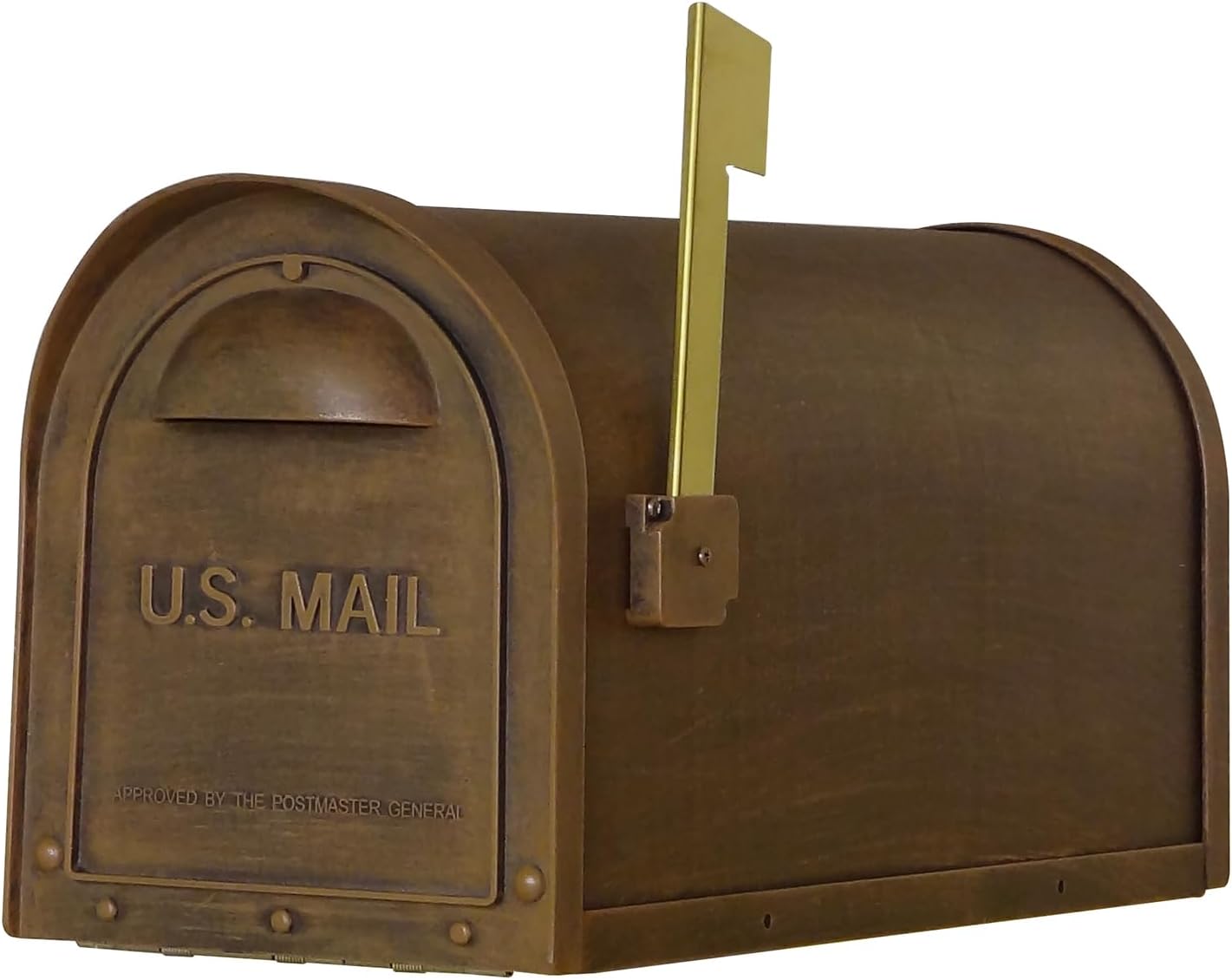 Special Lite Classic Curbside Mailbox - Copper Aluminum Mailbox for Post Mount - SCC-1008-CP