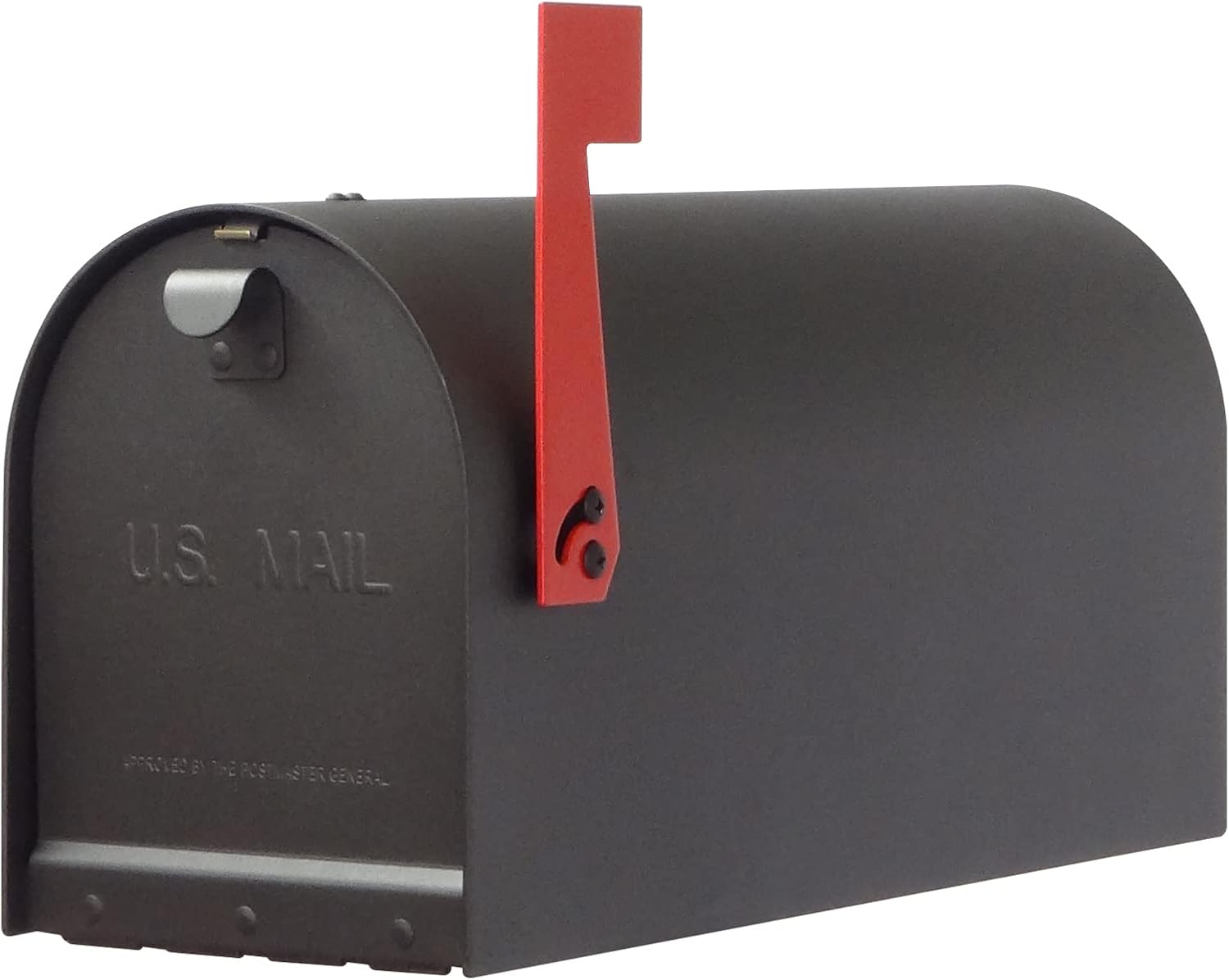 Special Lite Titan Curbside Mailbox with Ashland Post - Black Mailbox with Aluminum Post - SCH-1016A_SPK-600-BLK