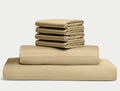 100% Egyptian Long Staple Cotton Bedsheet Set, 800 Thread Count, 6-PC Sheets Set, Taupe Color, Queen Size, 15 Inch Deep Pocket of Fitted Sheet, Soft Sateen Weave Breathable