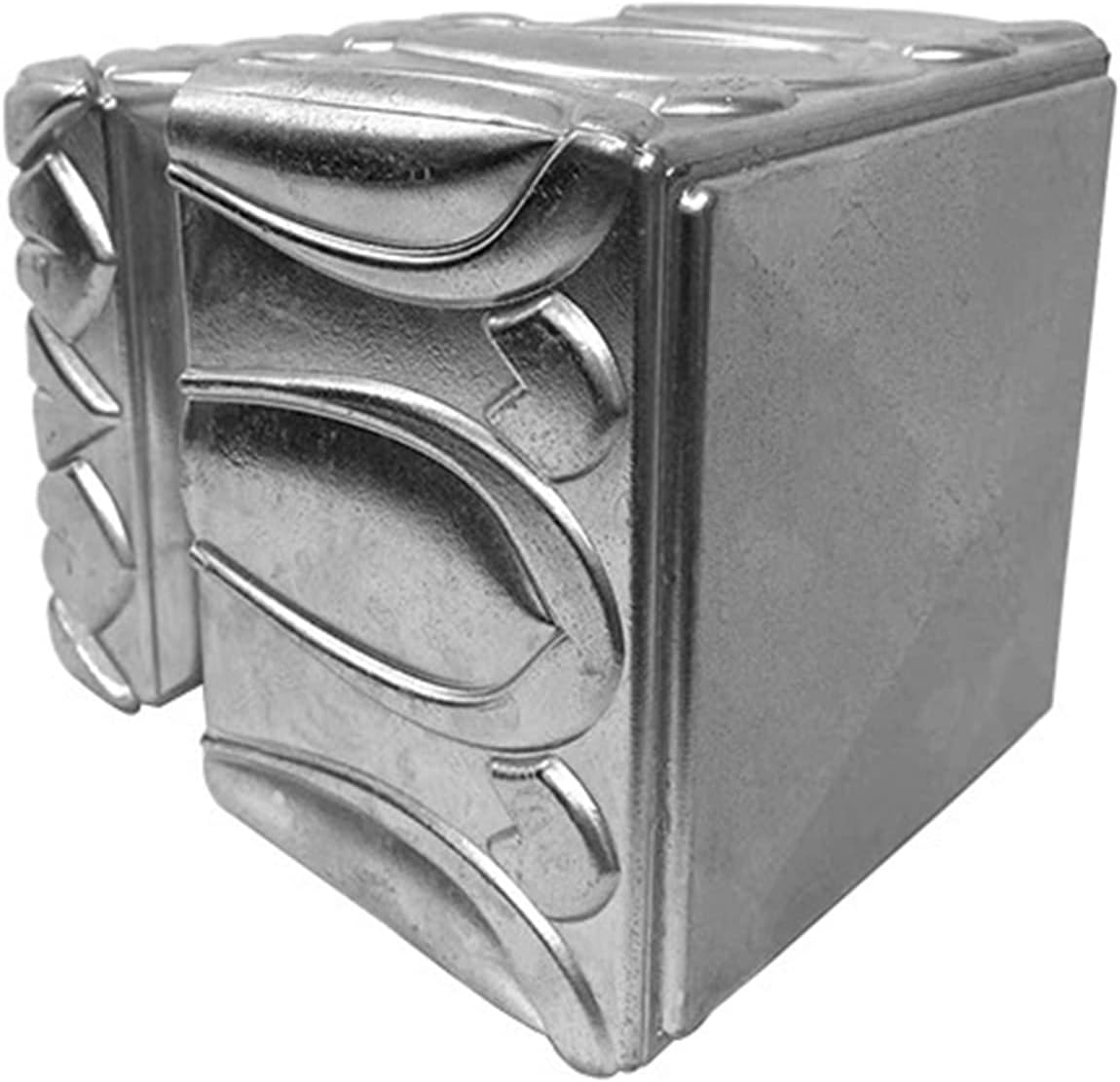 Post Cap Metal Fence Post Top Cap Fence Post Cap, Aluminum Railing Cover, Fence Top Protection for Villa Stair, Mailbox, Deck, Dock, Lotus Relief Decorative Piling Caps, 2 pcs