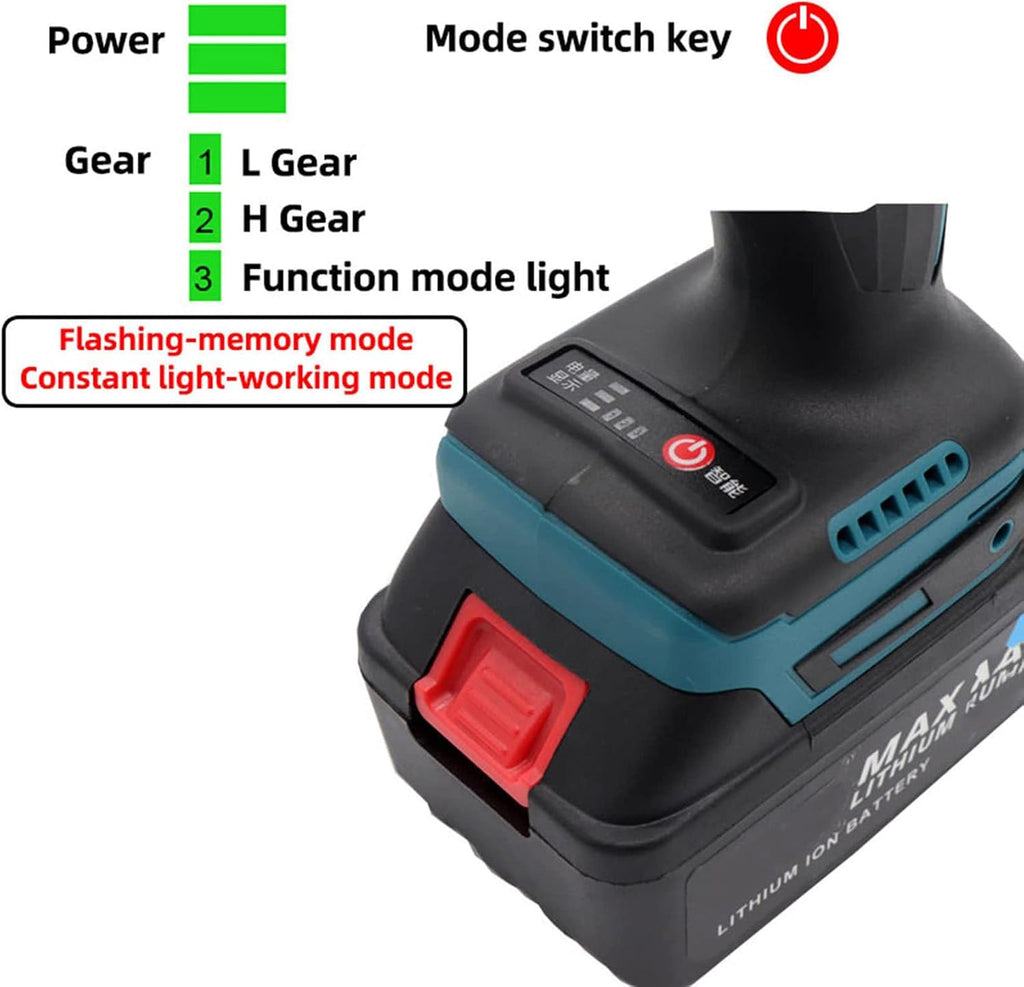Electric Rivet Gun Adapter Riveter Insert Tool with 2* Battery,4000Mah Cordless Rechargeable Electric Blind Riveter Gun