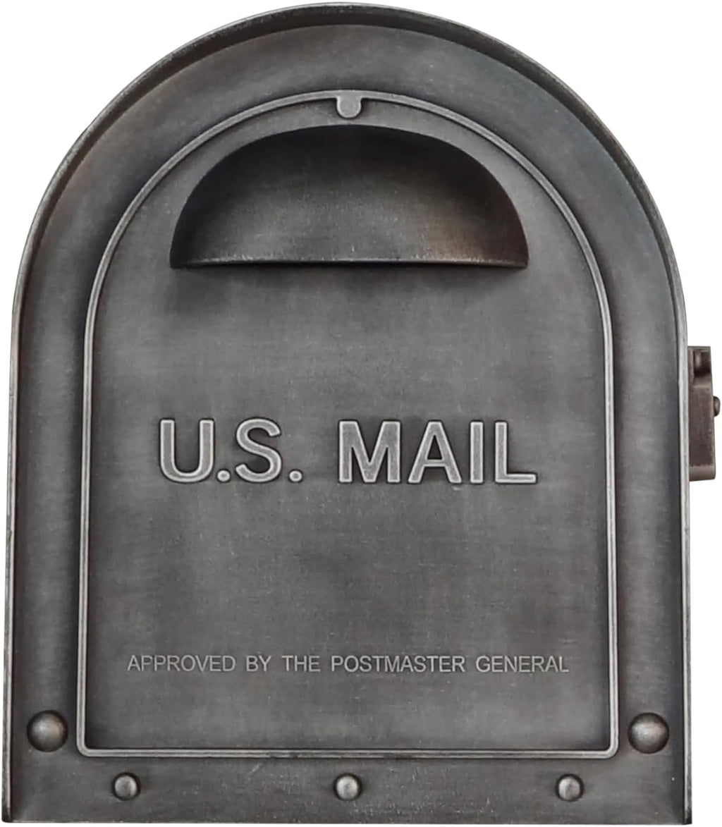 Special Lite Classic Curbside Mailbox - Swedish Silver Aluminum Mailbox for Post Mount - SCC-1008-SW