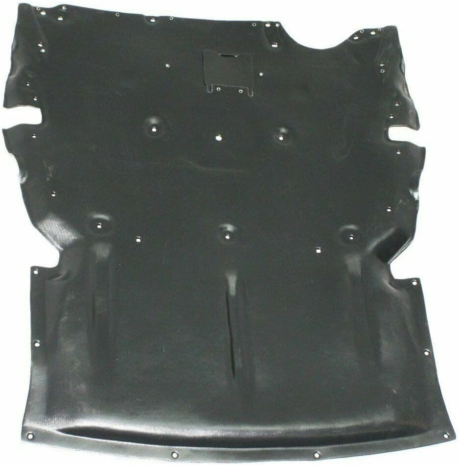 Engine Lower Cover RWD Wo/Styroform Front Plastic for BMW for 328i 2012-2015 Rivet-on-Attachment Type Black Matte 51757241814 12506-2
