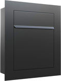 BARI by Bravios - Modern Built-in Black Mailbox