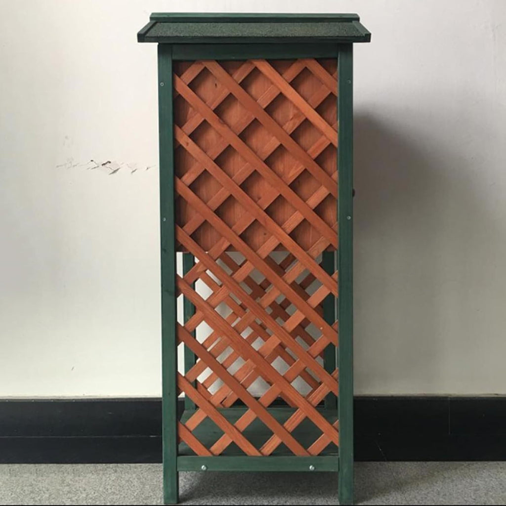 Retro Mailboxes Vertical Wooden Mailbox Outdoor Weatherproof Drop Box Post-Mount Post Box for Home Street Suggestion Post Decoration