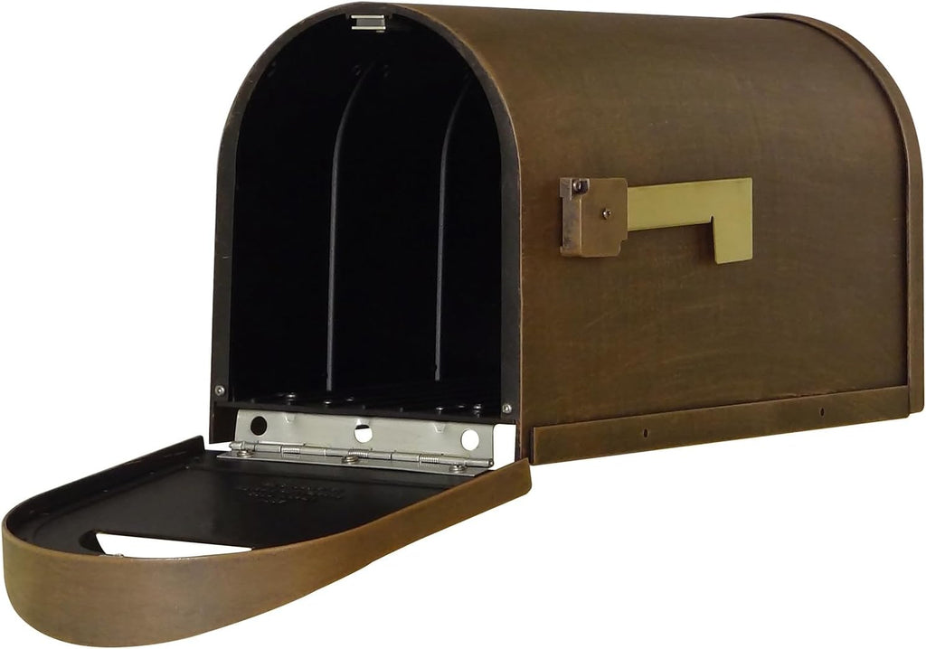 Special Lite Classic Curbside Mailbox - Copper Aluminum Mailbox for Post Mount - SCC-1008-CP