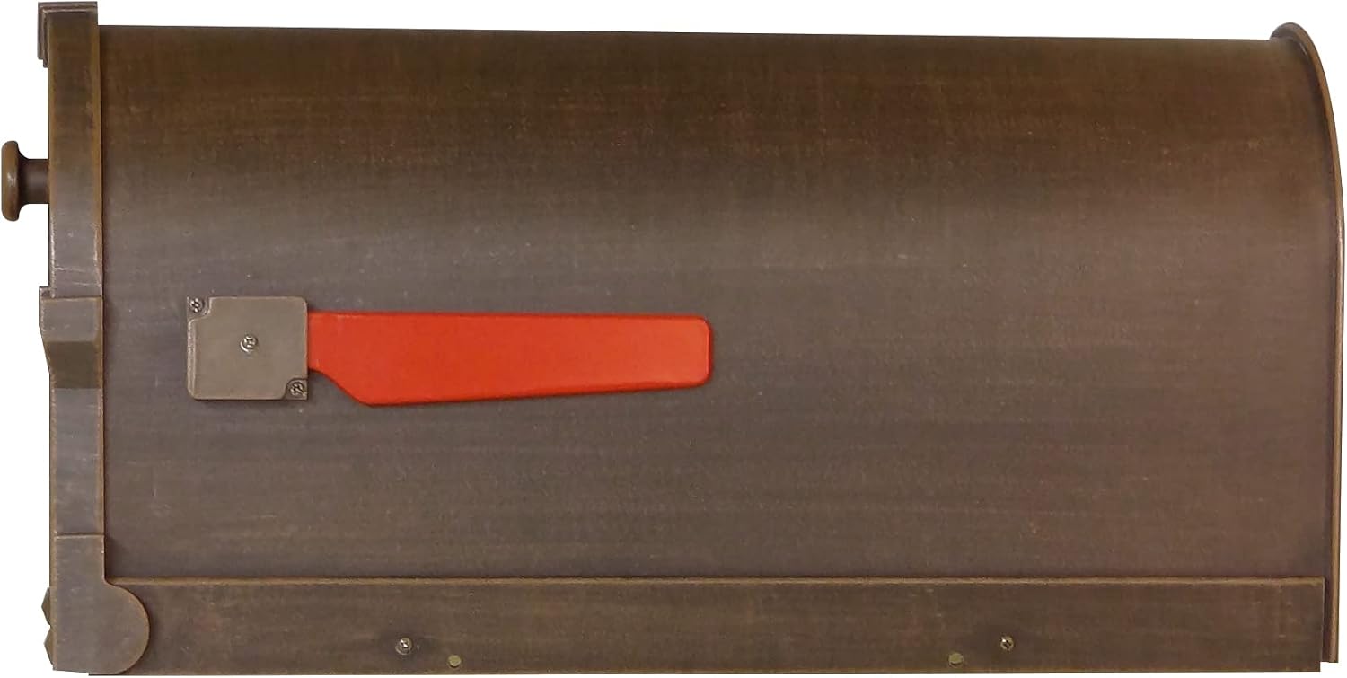 Special Lite Savannah Curbside Mailbox - Copper Aluminum Mailbox for Post Mount - SCS-1014-CP