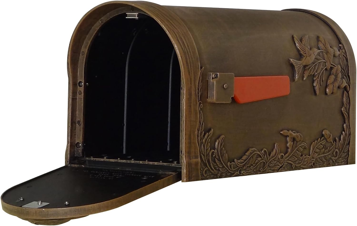 Special Lite Hummingbird Curbside Mailbox - Copper Aluminum Mailbox for Post Mount - SCB-1005-CP
