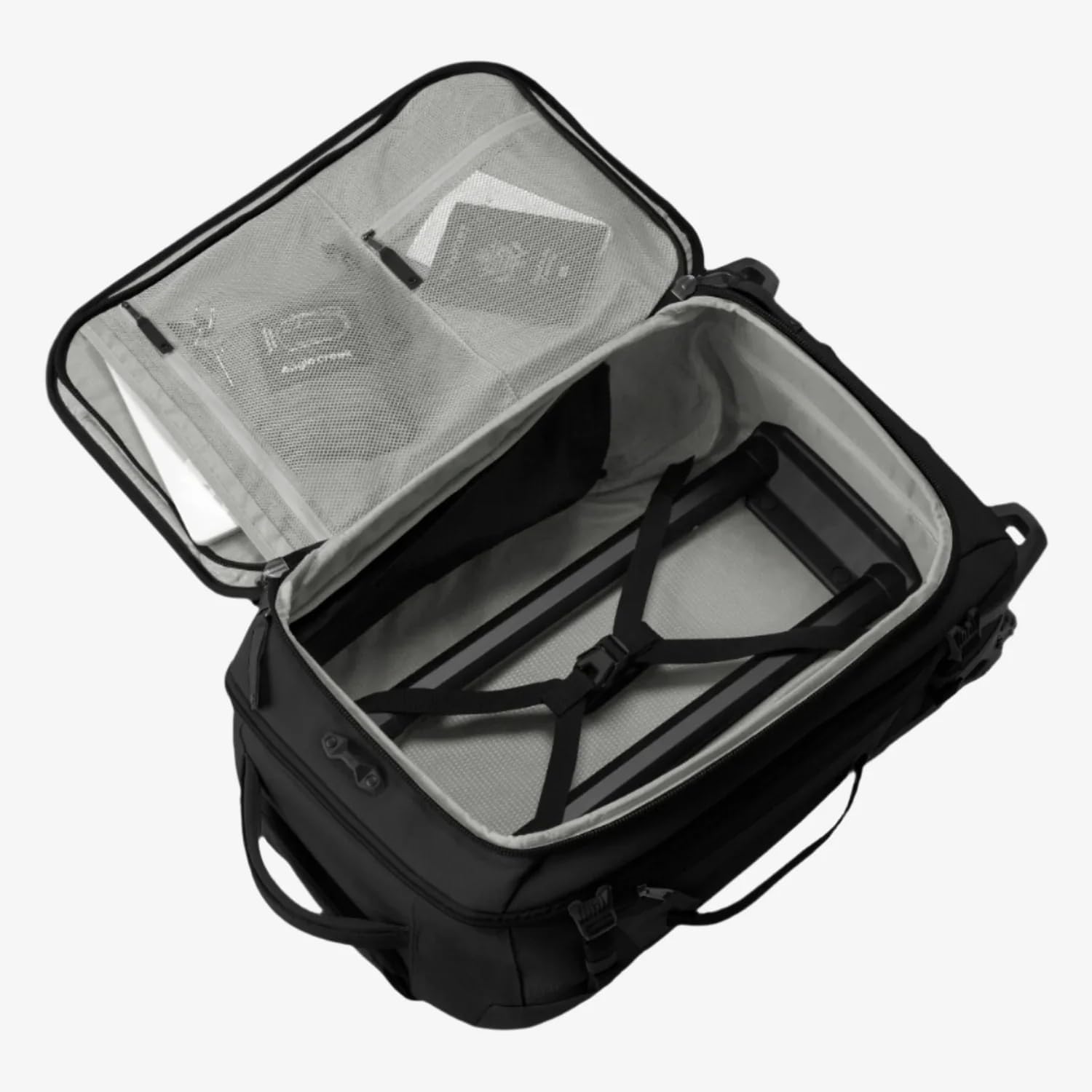 Eagle Creek Gear Warrior XE 2-Wheel Convertible Carry-On Luggage for Travel Essentials - Heavy Duty Wheels - Lockable Zippers - Interior Laptop Sleeve - Black - 21.75'